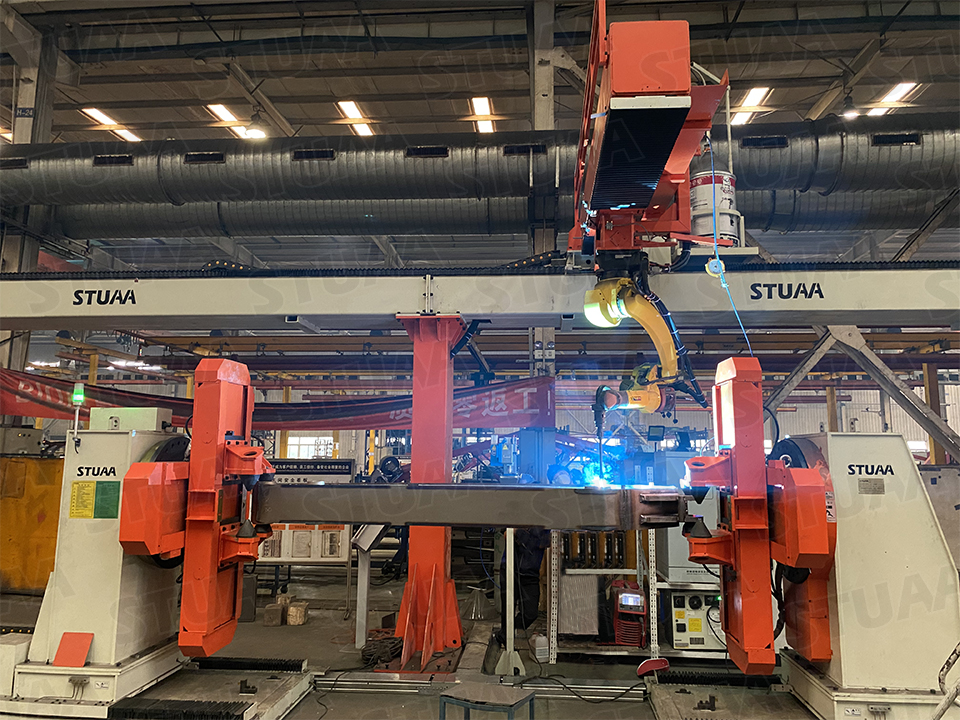 Excavator Bucket Bar Welding System