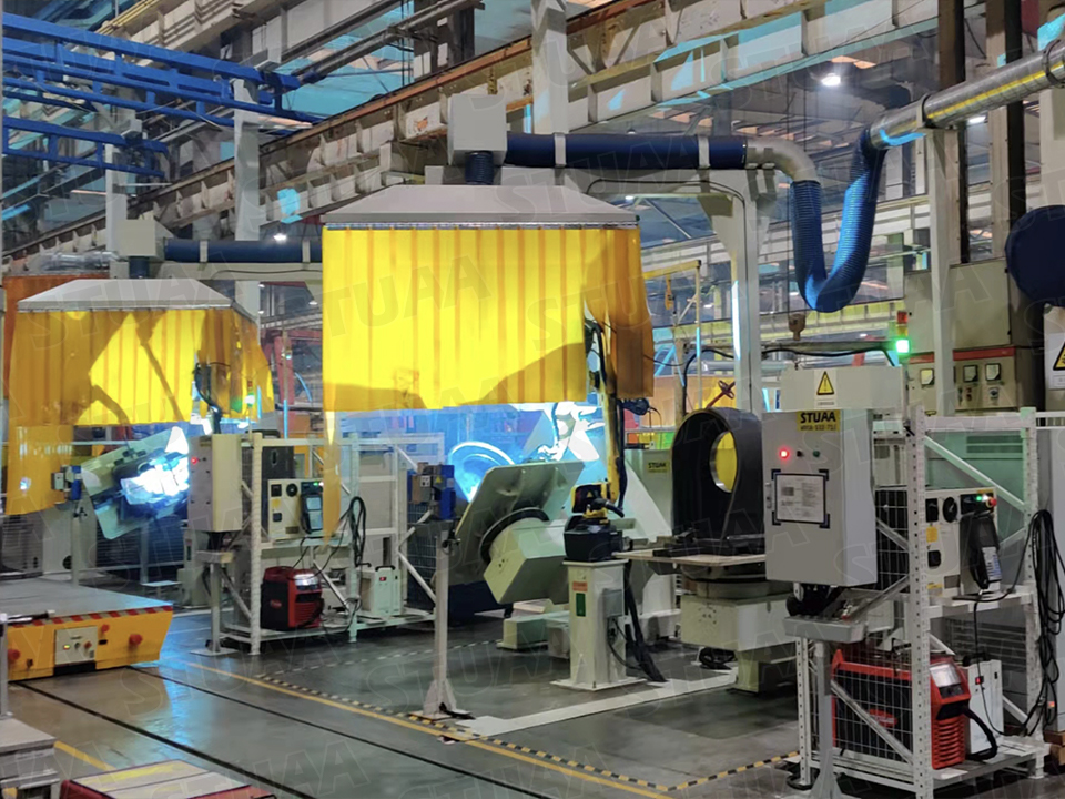 Robotic Welding System for Motor Head and Guide Seat of Excavator