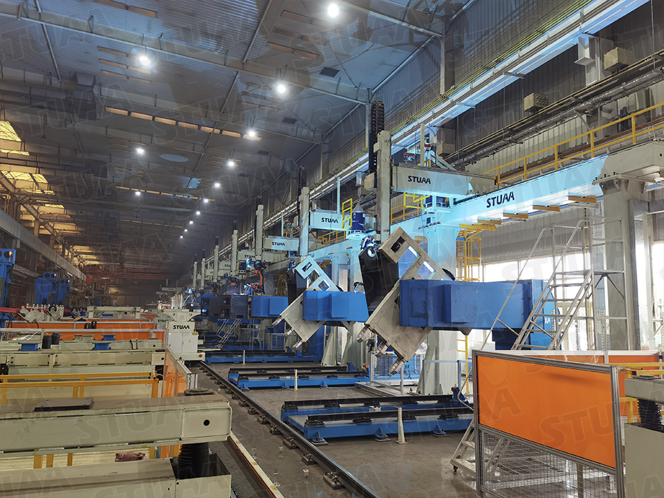 Intelligent Welding Production Line for Pump Truck-Slewing Base