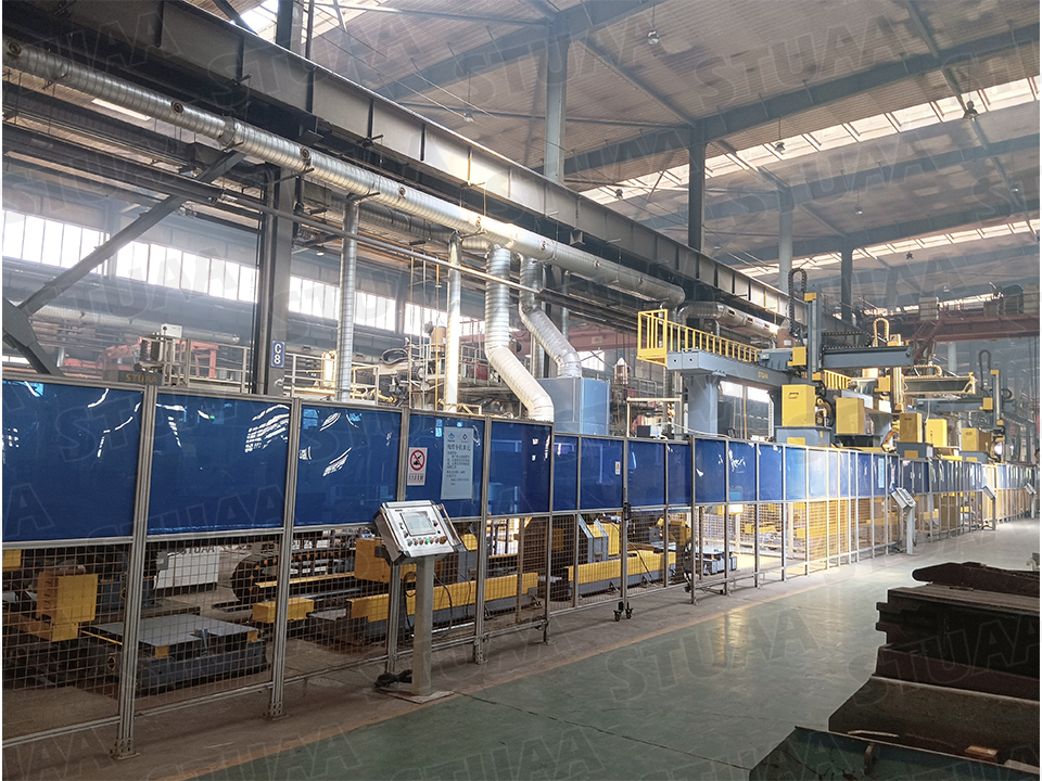 Intelligent welding production line for middle groove loader