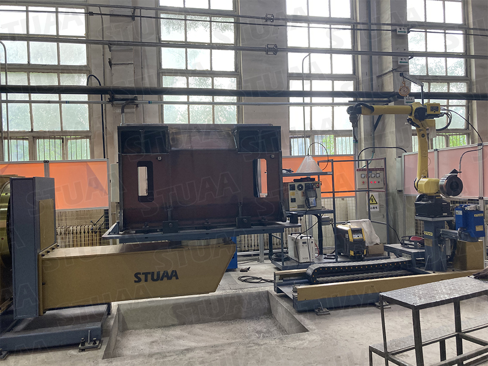 Robotic Welding System for Wind Turbine Motor Block