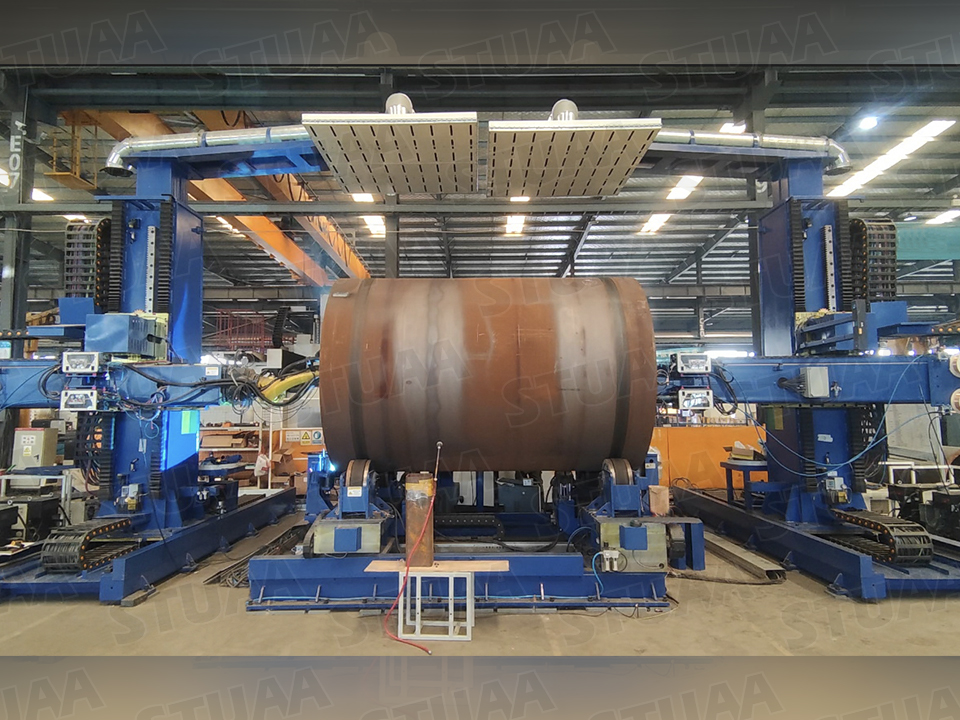 Robot Welding System for Offshore Oil Drilling Platform-Water Depth Conduit Racks