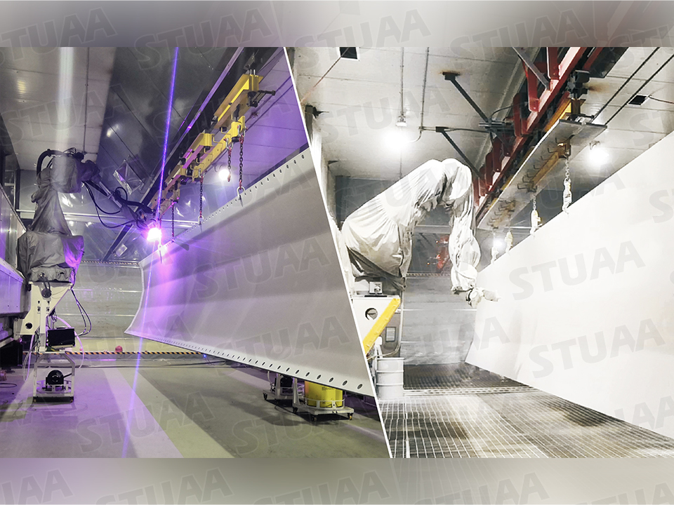 Robot Coating System for Wind Turbine Nacelle Cover