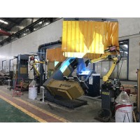 Bucket connecting rod robot welding system