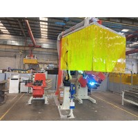 Loader rocker arm seat beam, rocker arm robot welding system