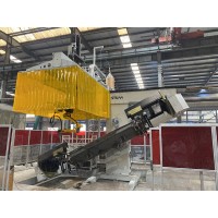 Robot welding system for shovel blade of bulldozer