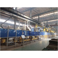 Intelligent welding production line for middle groove loader